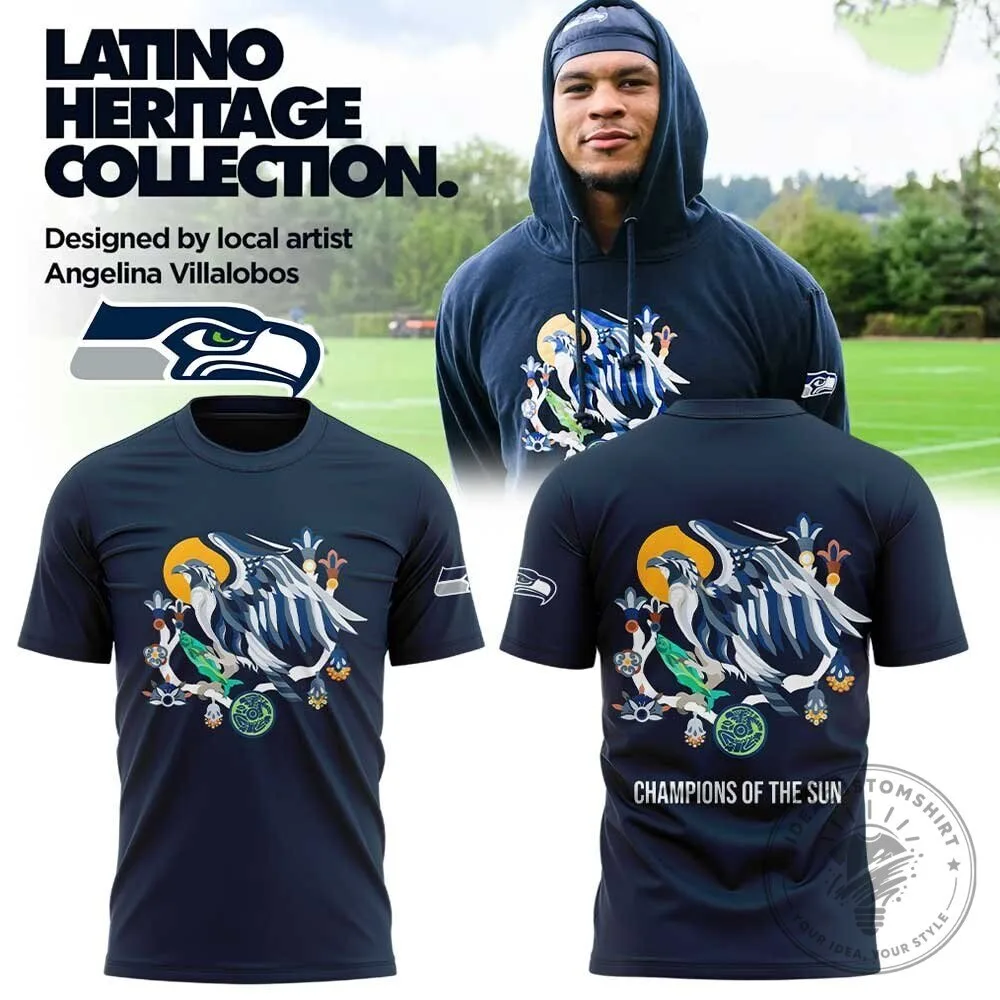 Seattle Seahawks Latino Heritage Collection Champions of the Sun T-Shirt