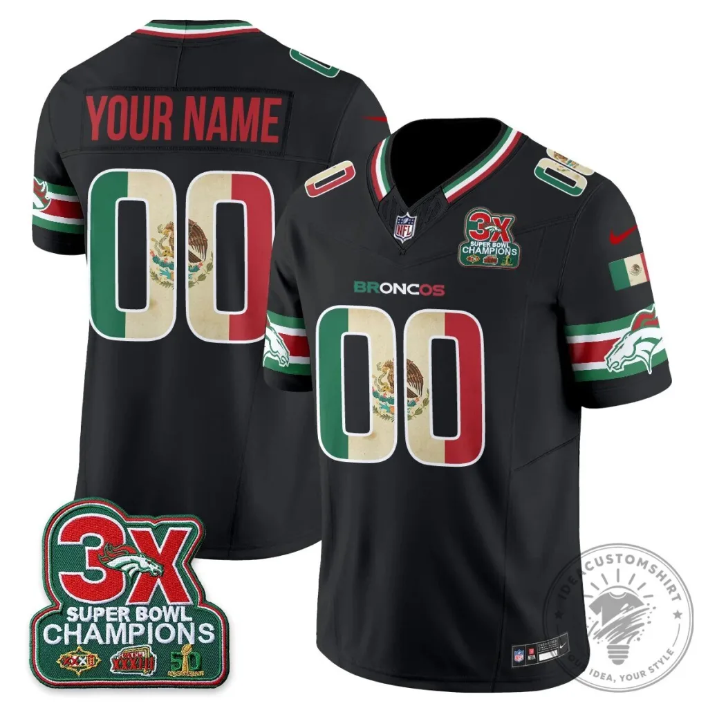 Super Bowl Champions Football Jersey for Denver Broncos - Mexico Edition 23 Super Bowl Champions Football Jersey for Denver Broncos - Mexico Edition