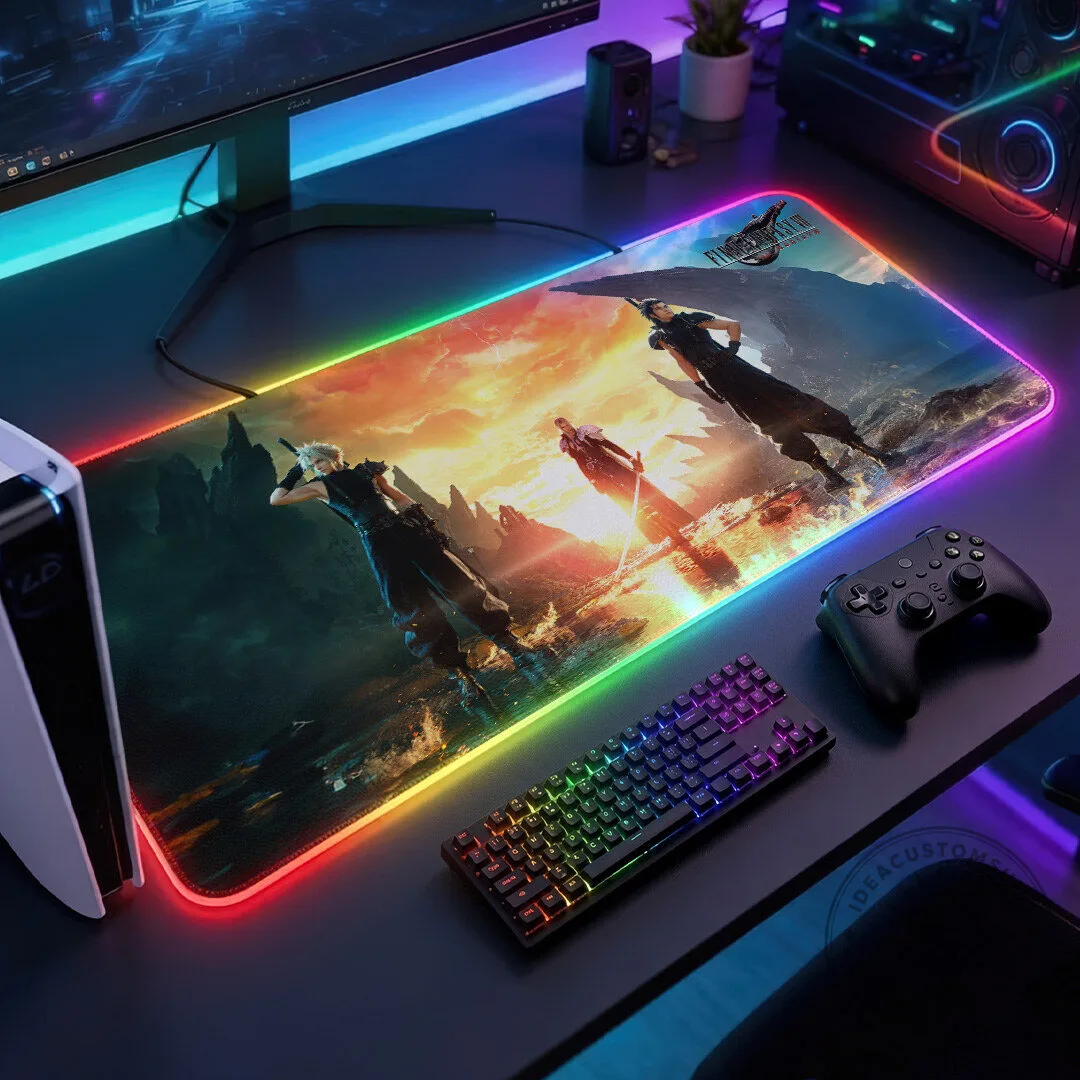 Final Fantasy VII Gaming Desk Mat, Custom RGB LED Mouse Pad 9 Final Fantasy VII Gaming Desk Mat, Custom RGB LED Mouse Pad