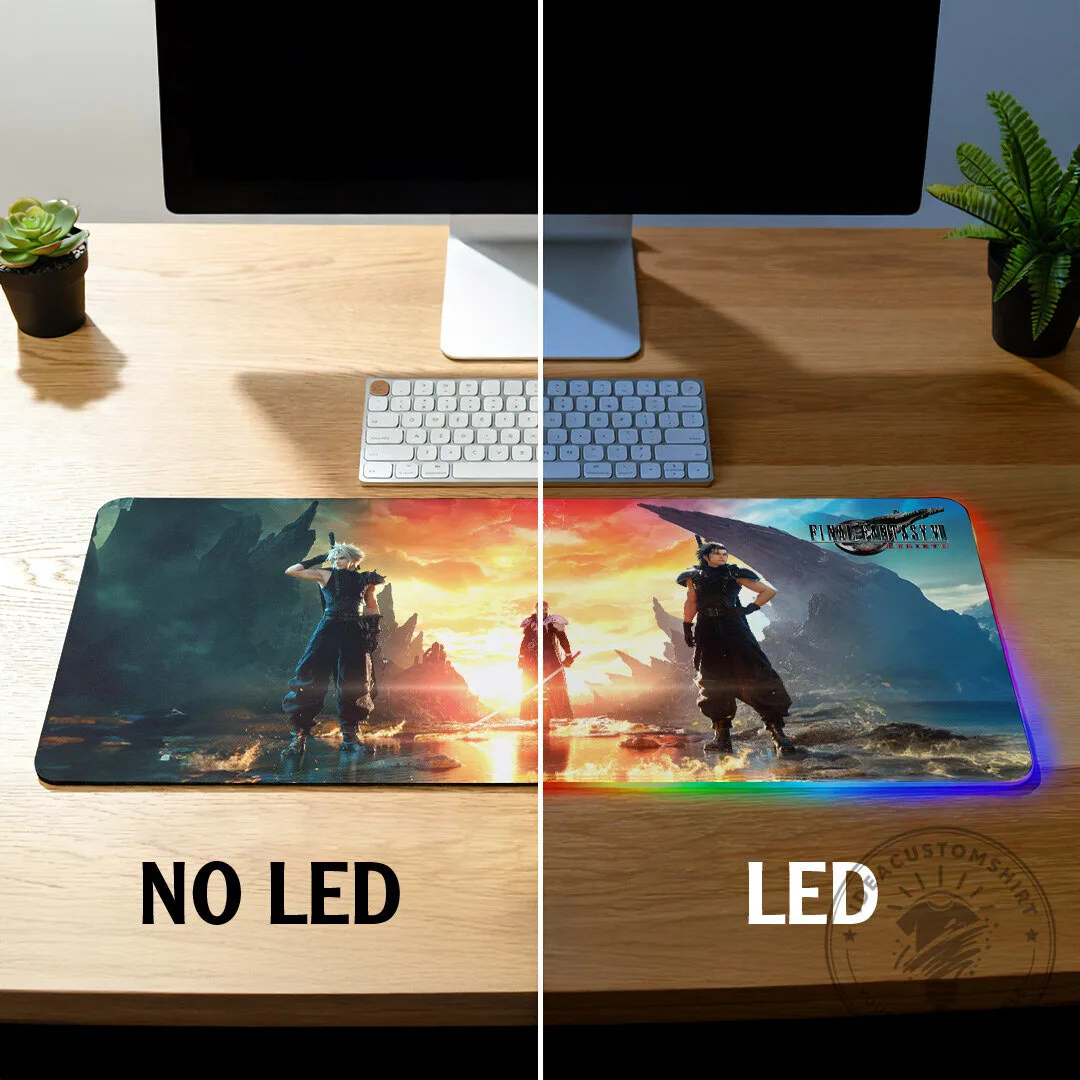 Final Fantasy VII Gaming Desk Mat, Custom RGB LED Mouse Pad 13 Final Fantasy VII Gaming Desk Mat, Custom RGB LED Mouse Pad