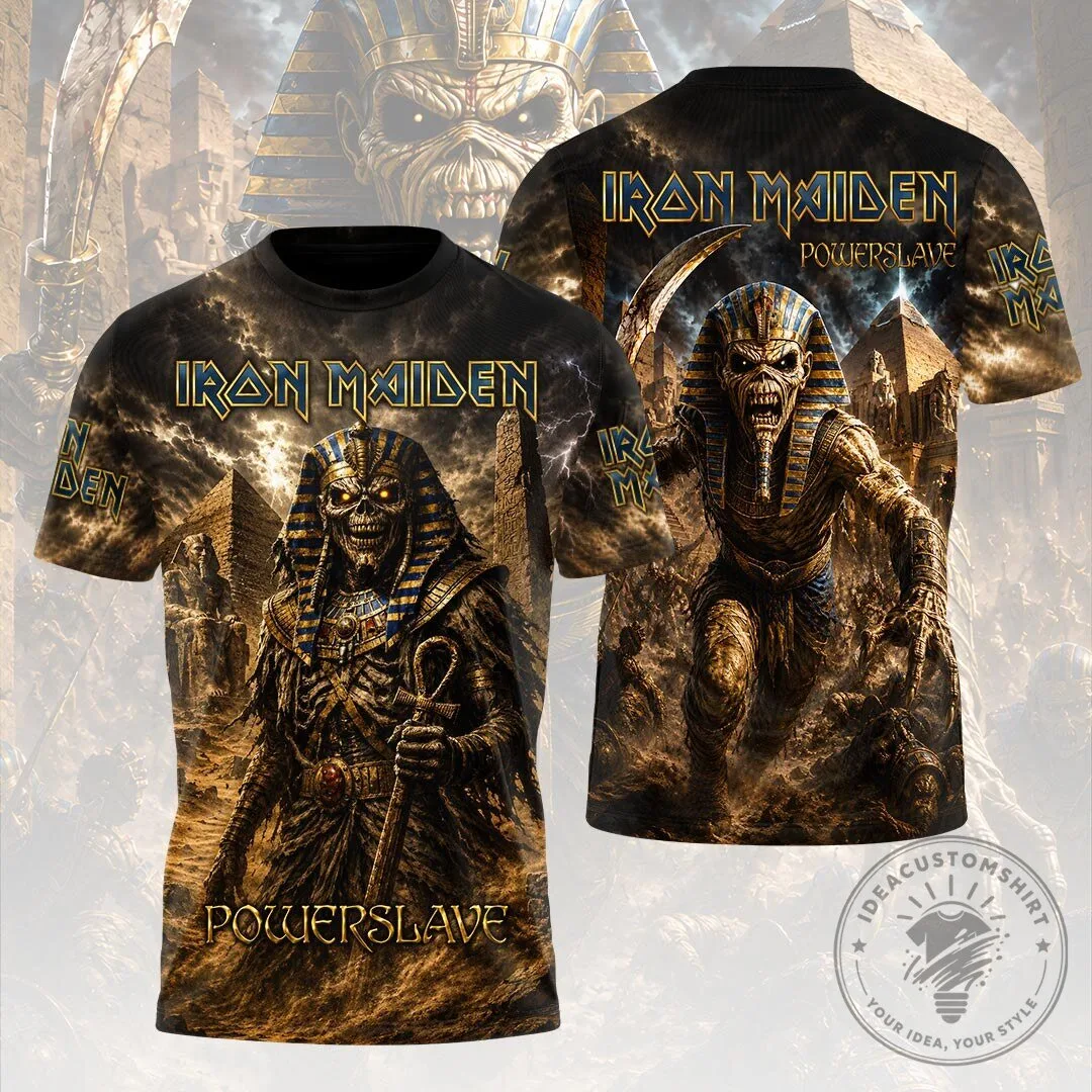 Iron Maiden Powerslave Eddie The Mummy All Over Print T-Shirt