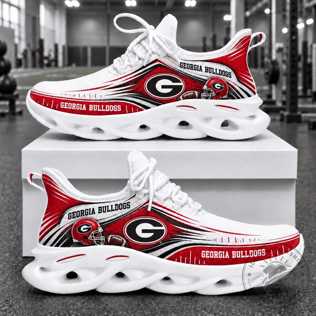 Georgia Bulldogs NCAA Football Team Max Soul Running Shoes