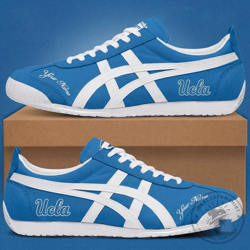 UCLA Bruins NCAA Personalized Blue White Athletic Shoes
