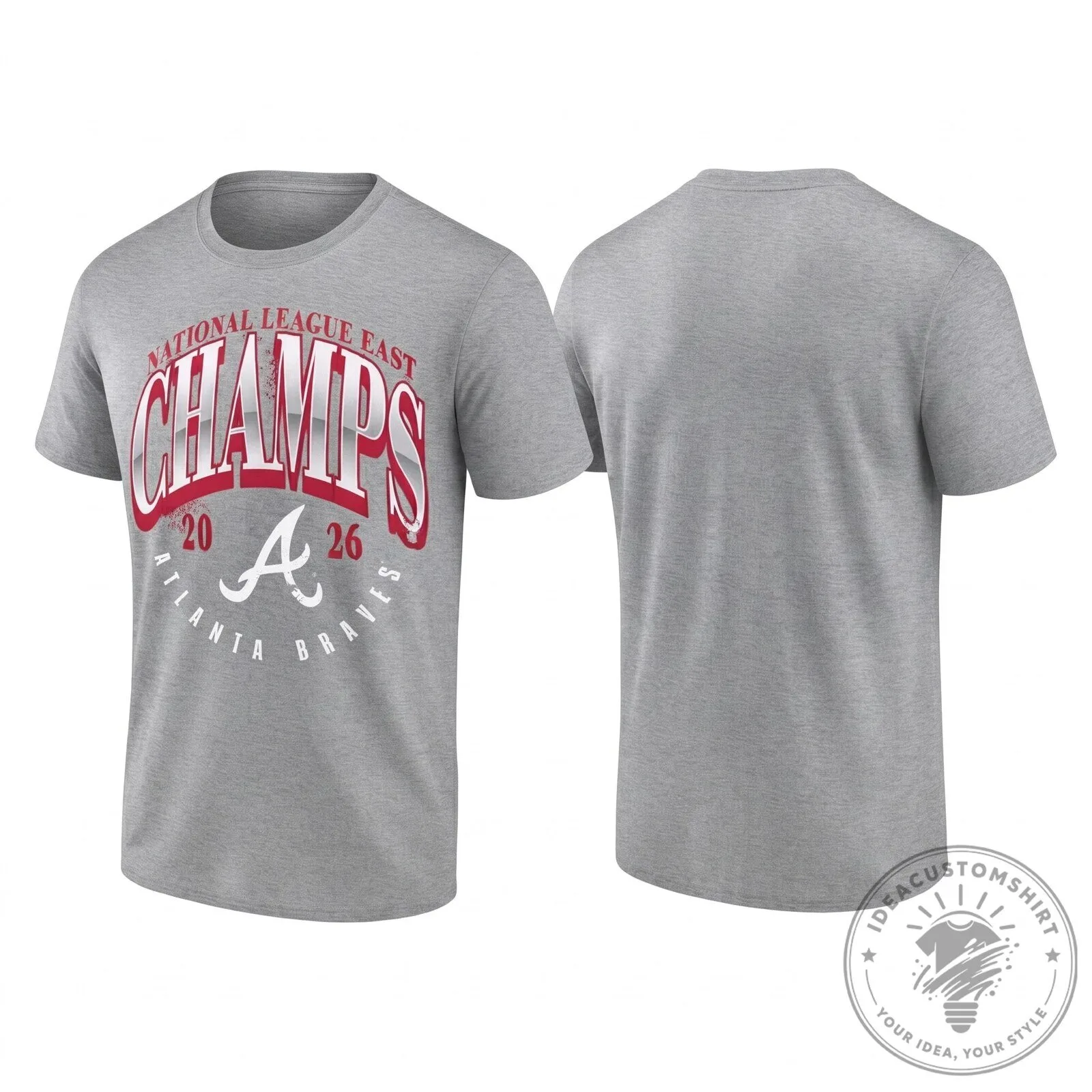 Atlanta Braves National League East Champions 2026 Black T-Shirt 13 Atlanta Braves National League East Champions 2026 Black T-Shirt