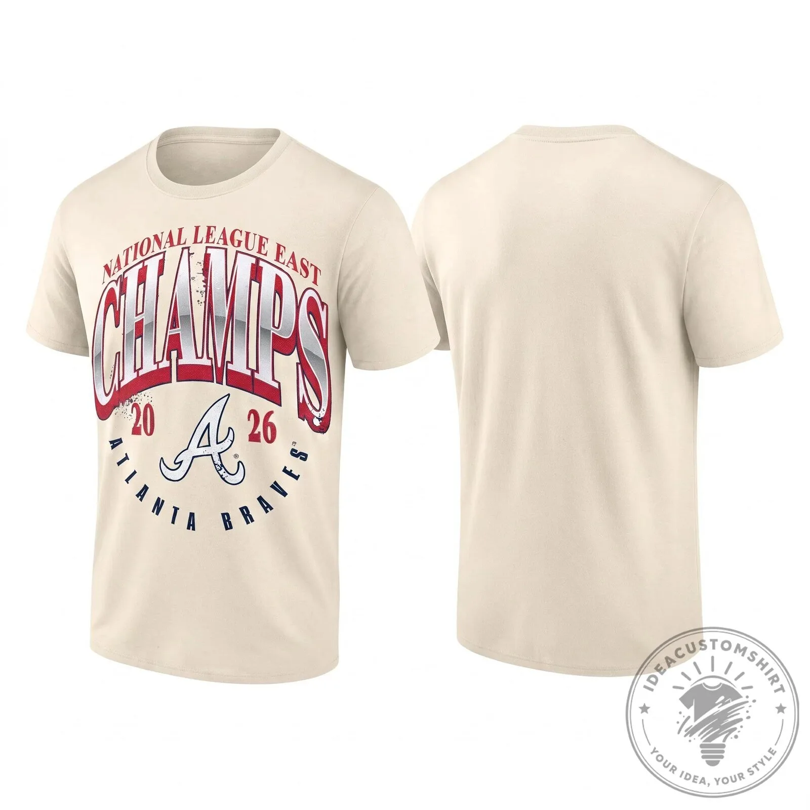 Atlanta Braves National League East Champions 2026 Black T-Shirt 15 Atlanta Braves National League East Champions 2026 Black T-Shirt