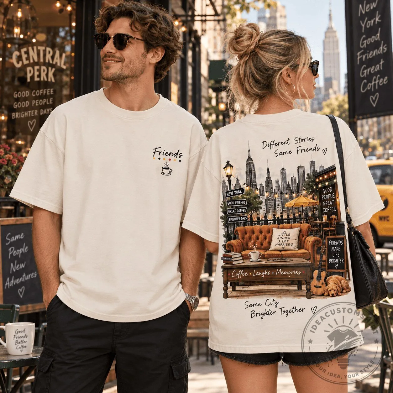 Friends Central Perk New York City Memories Oversized T-Shirt
