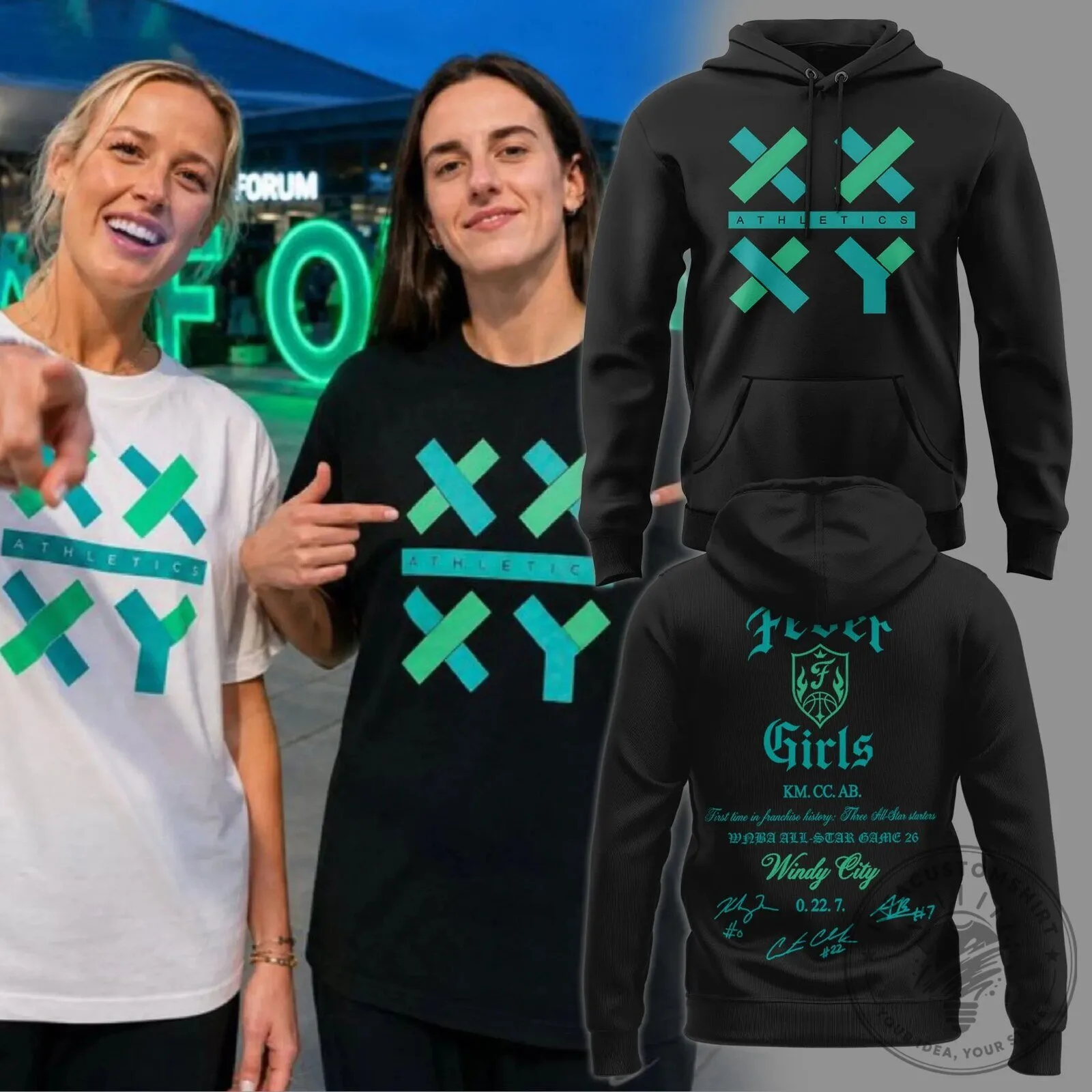 _Indiana Fever x Sophie Cunningham Thank You Sophie For Speaking Up For Girls Hoodie White