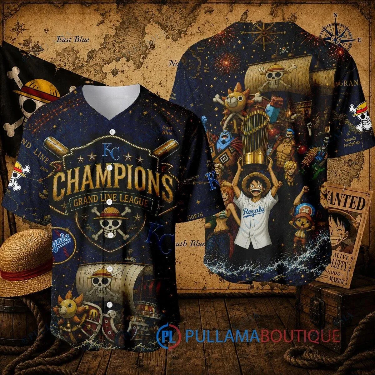 Kansas City Royals Baseball Champions Grand Line League Baseball Jersey
