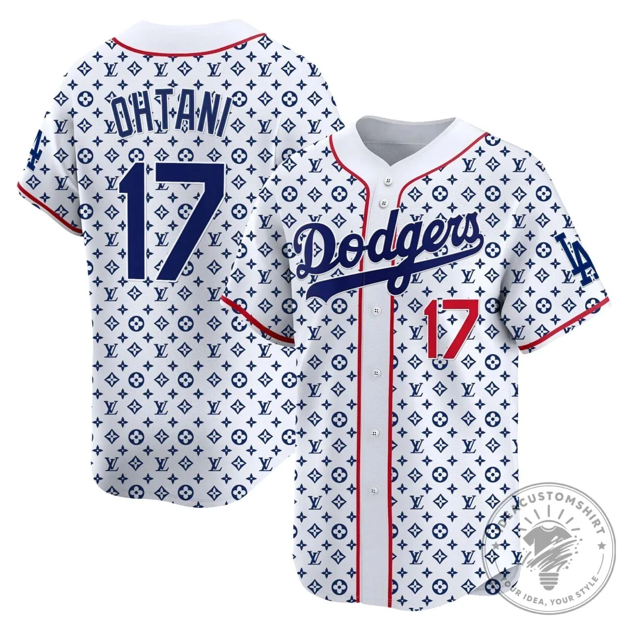 Los Angeles Dodgers Baseball Jersey featuring Shohei Ohtani