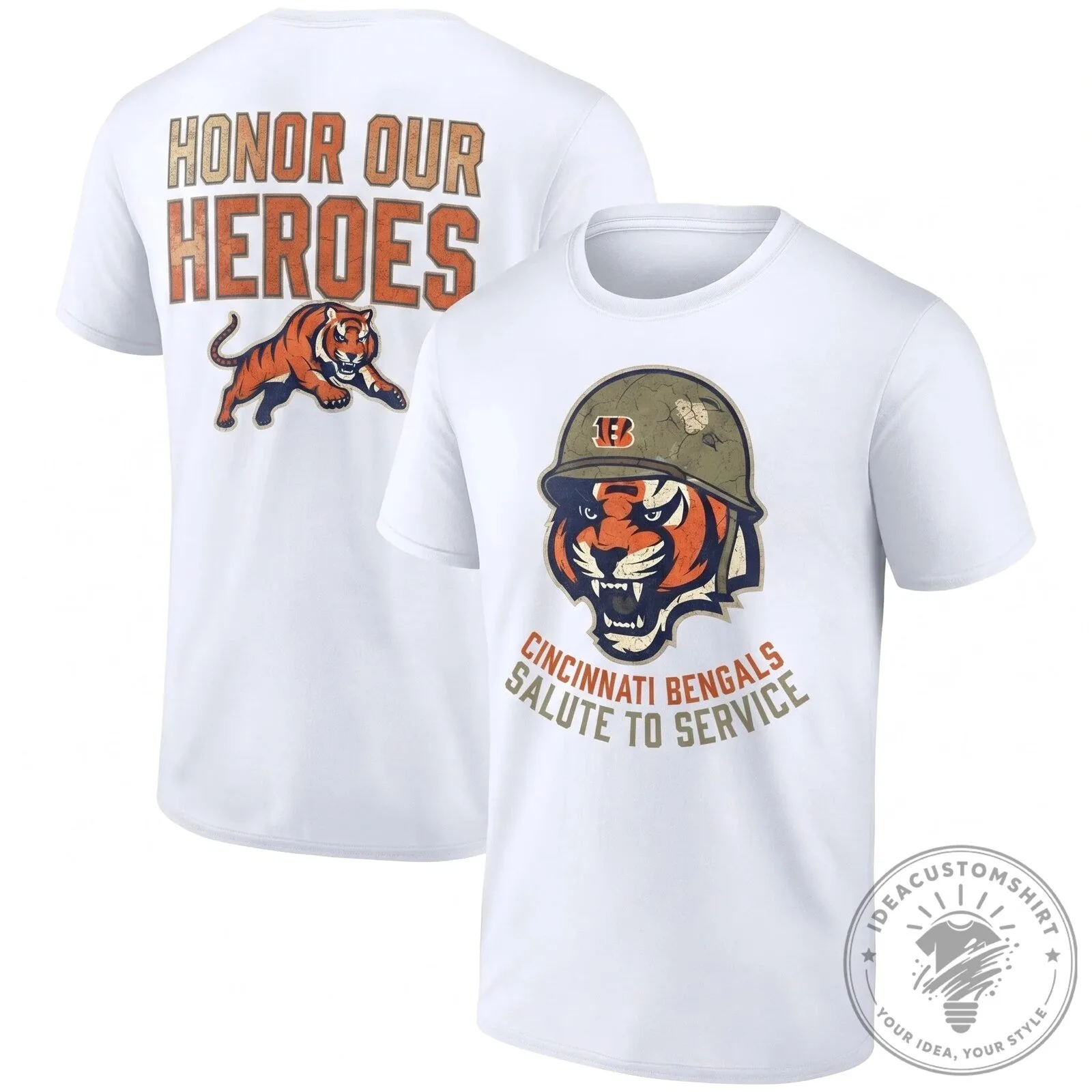 Cincinnati Bengals Salute To Service Honor Our Heroes T-Shirt 11 Cincinnati Bengals Salute To Service Honor Our Heroes T-Shirt