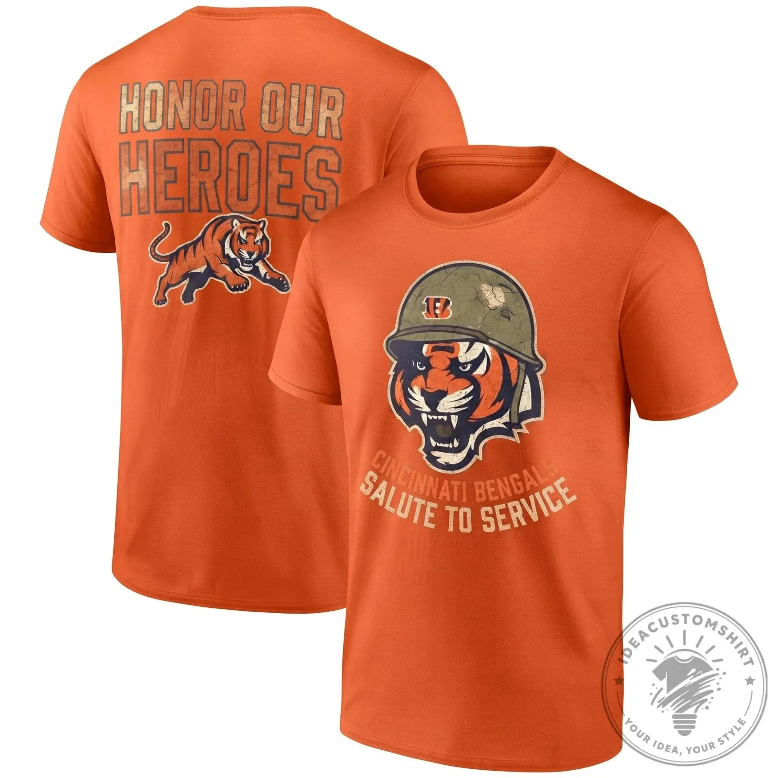 Cincinnati Bengals Salute To Service Honor Our Heroes T-Shirt 12 Cincinnati Bengals Salute To Service Honor Our Heroes T-Shirt