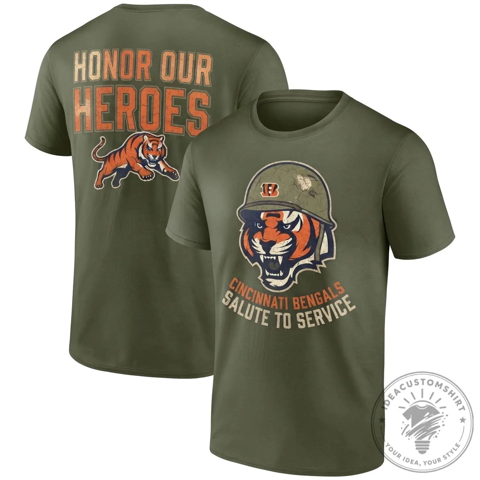 Cincinnati Bengals Salute To Service Honor Our Heroes T-Shirt 13 Cincinnati Bengals Salute To Service Honor Our Heroes T-Shirt