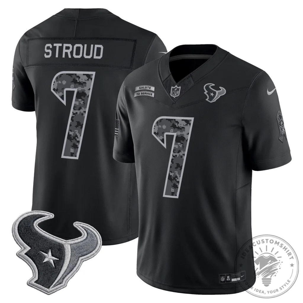 Houston Texans C.J. Stroud Salute to Service Limited Football Jersey Houston Texans C.J. Stroud Salute to Service Limited Football Jersey