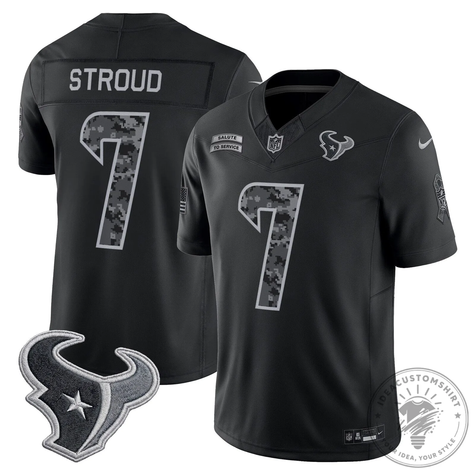 Houston Texans C.J. Stroud Salute to Service Limited Football Jersey