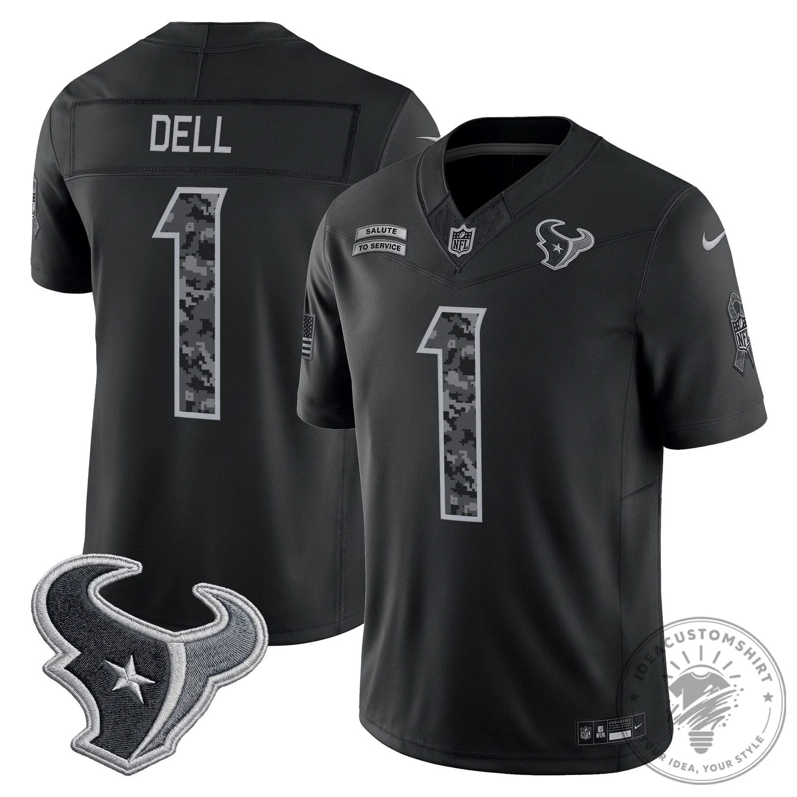 Houston Texans C.J. Stroud Salute to Service Limited Football Jersey 19 Houston Texans C.J. Stroud Salute to Service Limited Football Jersey