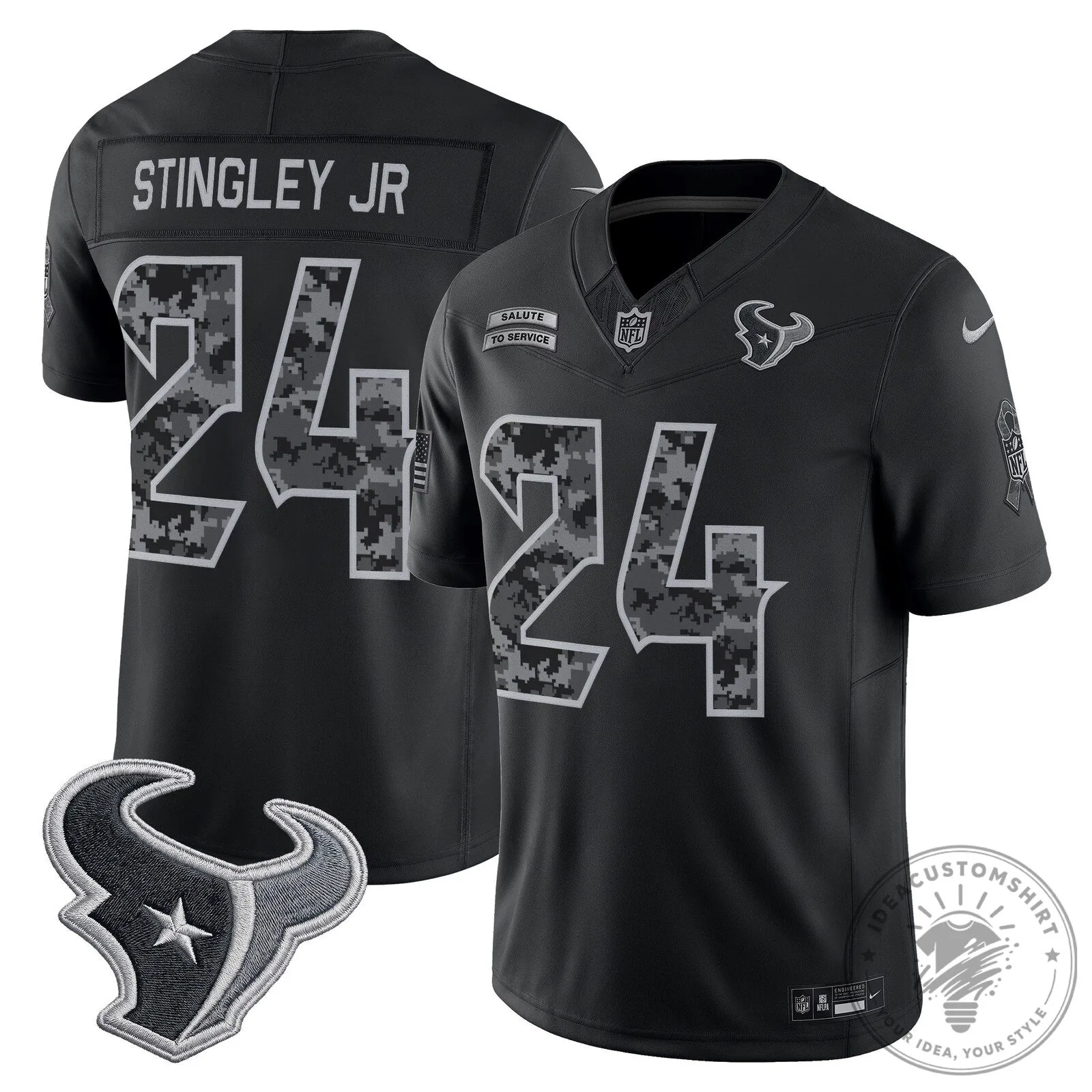 Houston Texans C.J. Stroud Salute to Service Limited Football Jersey 20 Houston Texans C.J. Stroud Salute to Service Limited Football Jersey