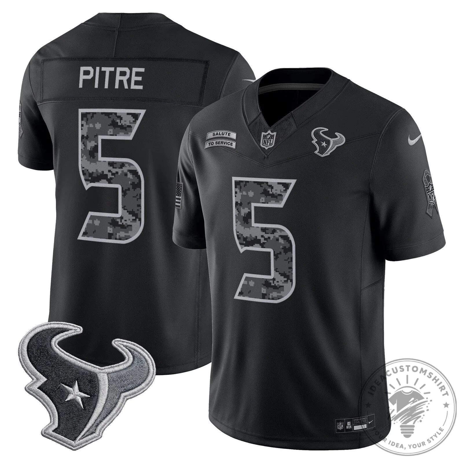 Houston Texans C.J. Stroud Salute to Service Limited Football Jersey 22 Houston Texans C.J. Stroud Salute to Service Limited Football Jersey