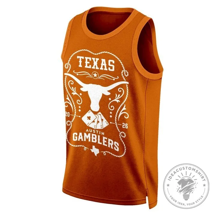 Texas Longhorns Austin Gamblers Rodeo Bull Riding Tank Top 8 Texas Longhorns Austin Gamblers Rodeo Bull Riding Tank Top