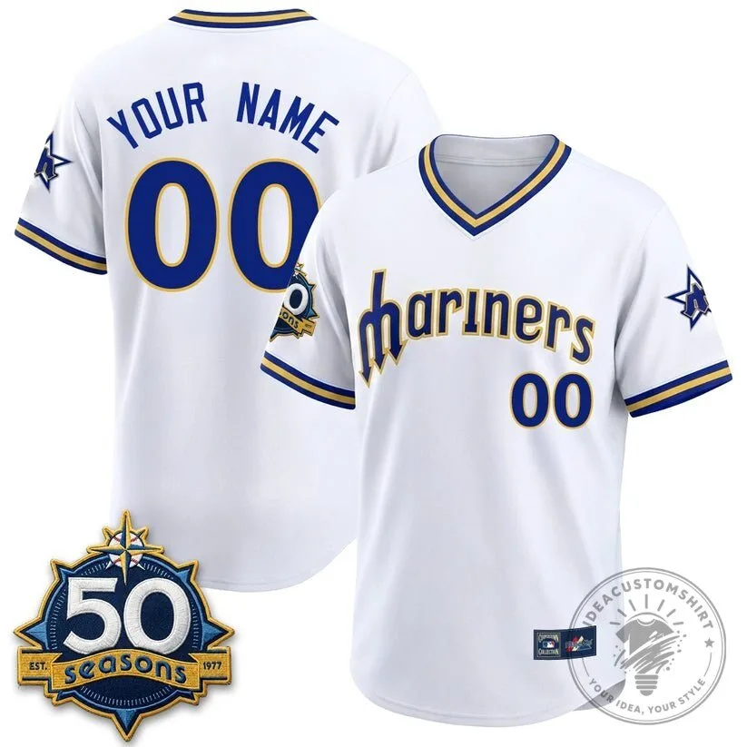Seattle Mariners Legacy Edition 50 Seasons Custom Baseball Jersey