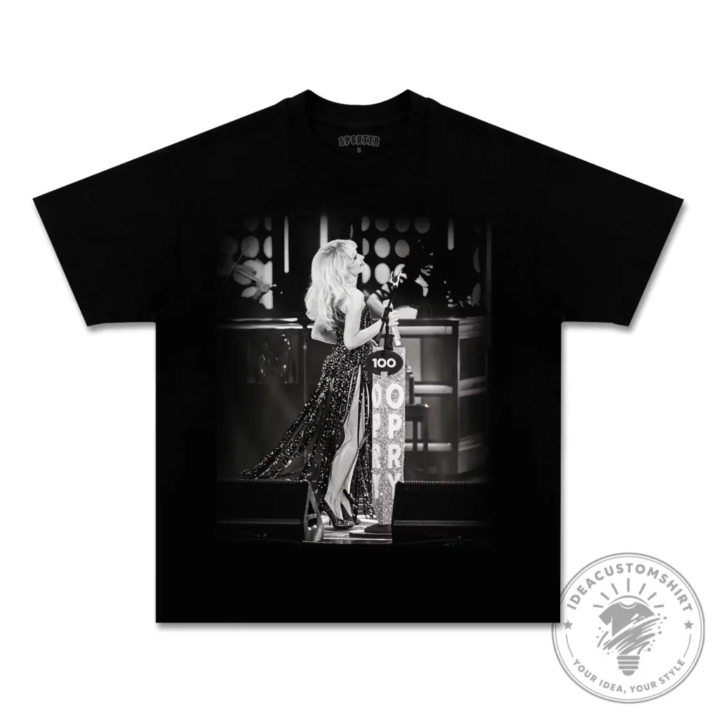 Sabrina Carpenter Black and White Concert Photo Graphic T-Shirt 9 Sabrina Carpenter Black and White Concert Photo Graphic T-Shirt