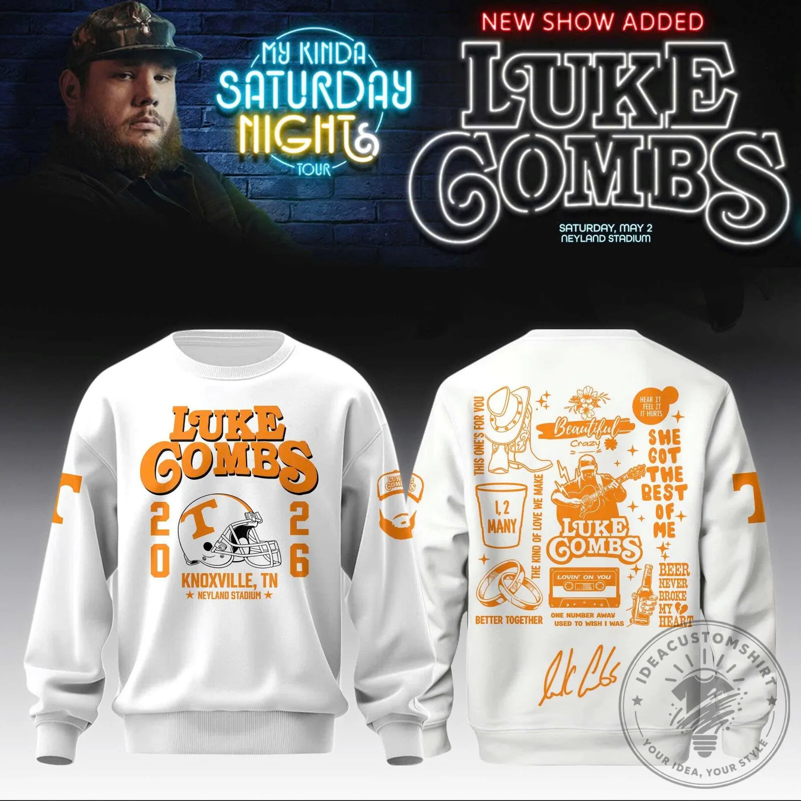 _ VOLS x LC My Kinda Saturday Night Tour 2026 Limited Editions Sweatshirt - BTF Trend