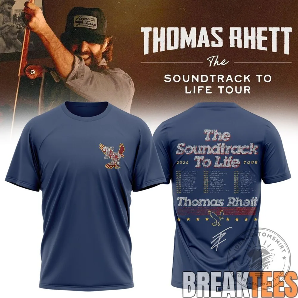 Thomas Rhett The Soundtrack To Life Tour 2024 Concert Schedule T-Shirt 1 Thomas Rhett The Soundtrack To Life Tour 2024 Concert Schedule T-Shirt