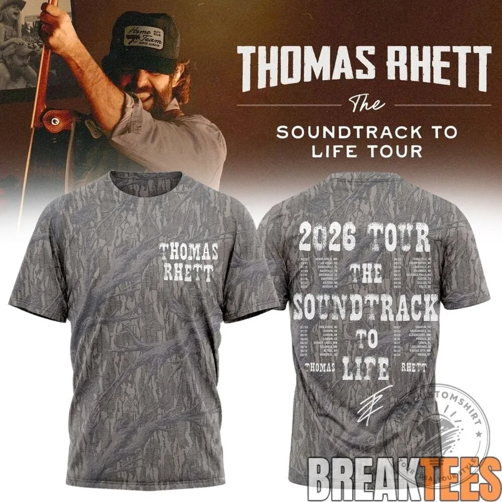Thomas Rhett The Soundtrack To Life Tour 2024 Concert Schedule T-Shirt 16 Thomas Rhett The Soundtrack To Life Tour 2024 Concert Schedule T-Shirt
