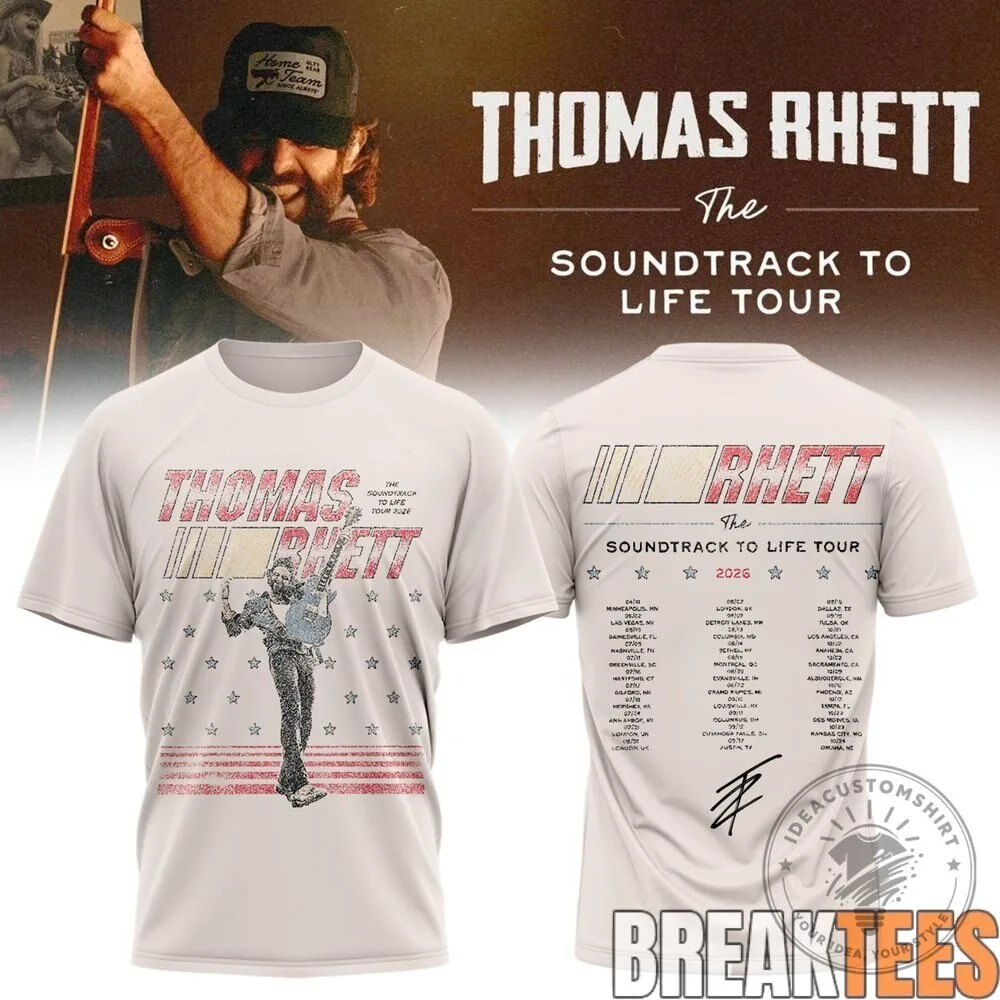 Thomas Rhett The Soundtrack To Life Tour 2024 Concert Schedule T-Shirt 17 Thomas Rhett The Soundtrack To Life Tour 2024 Concert Schedule T-Shirt