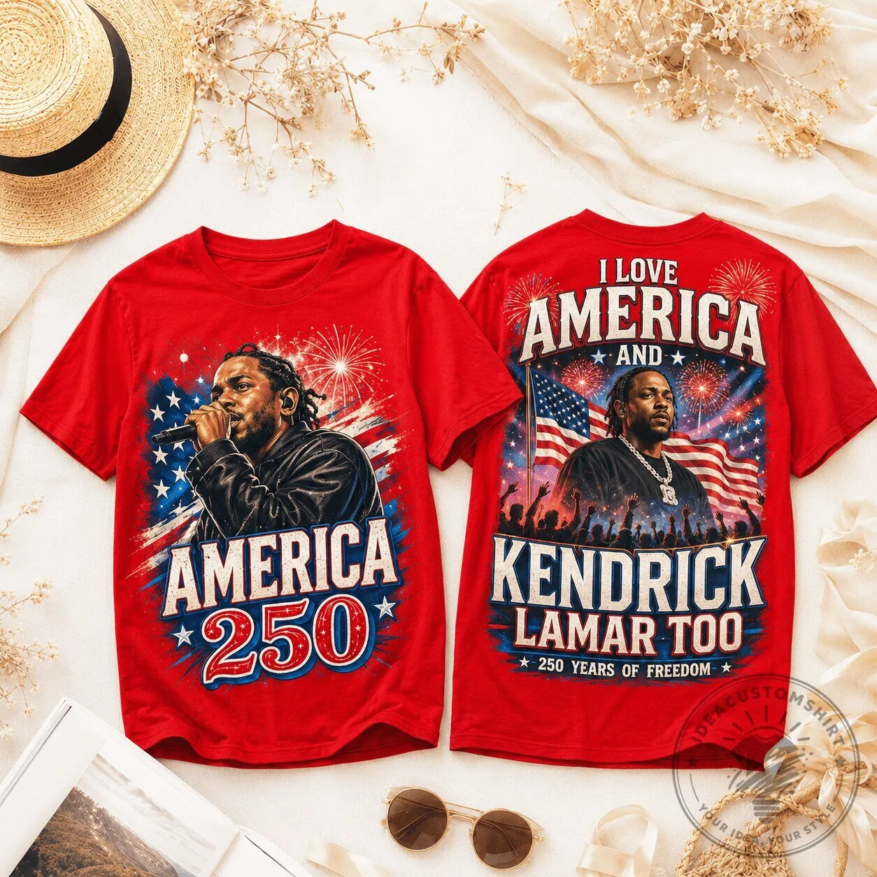 Kendrick Lamar I Love America Too Patriotic 250 Years of Freedom T-Shirt