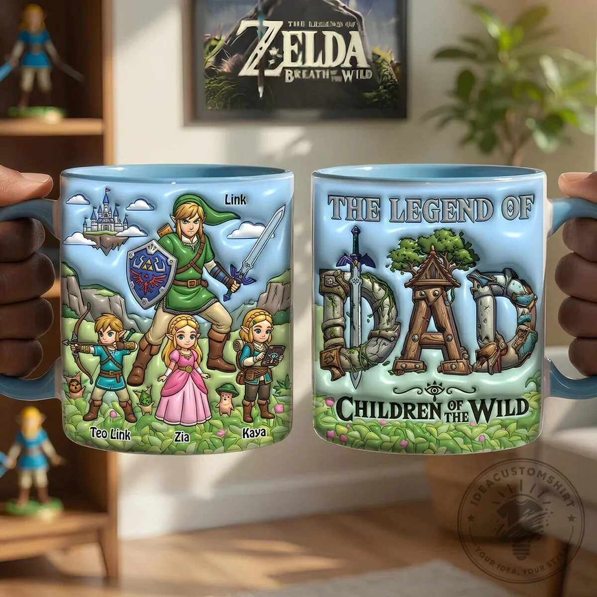 The Legend of Zelda Dad Children of the Wild Personalized Coffee Mug 9 The Legend of Zelda Dad Children of the Wild Personalized Coffee Mug