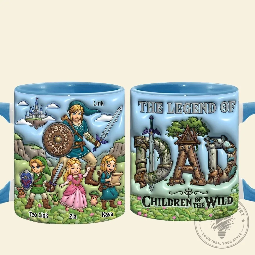 The Legend of Zelda Dad Children of the Wild Personalized Coffee Mug 10 The Legend of Zelda Dad Children of the Wild Personalized Coffee Mug