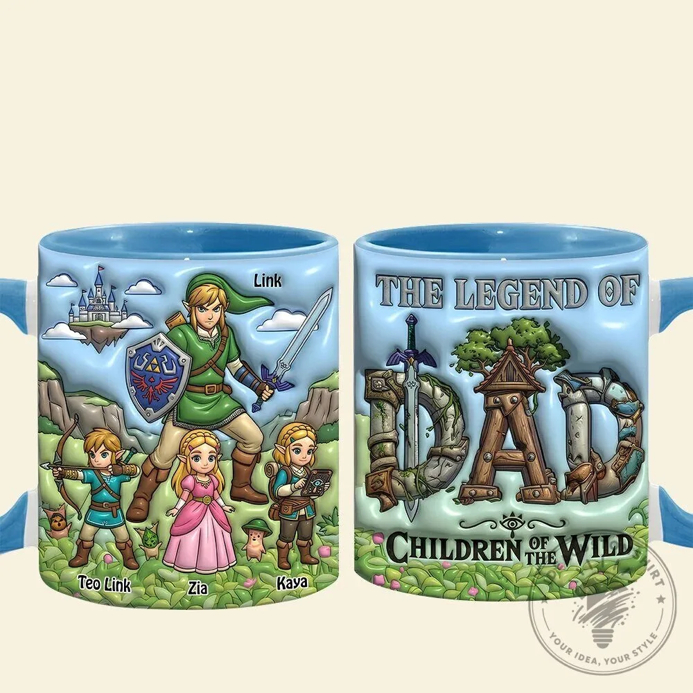 The Legend of Zelda Dad Children of the Wild Personalized Coffee Mug 11 The Legend of Zelda Dad Children of the Wild Personalized Coffee Mug