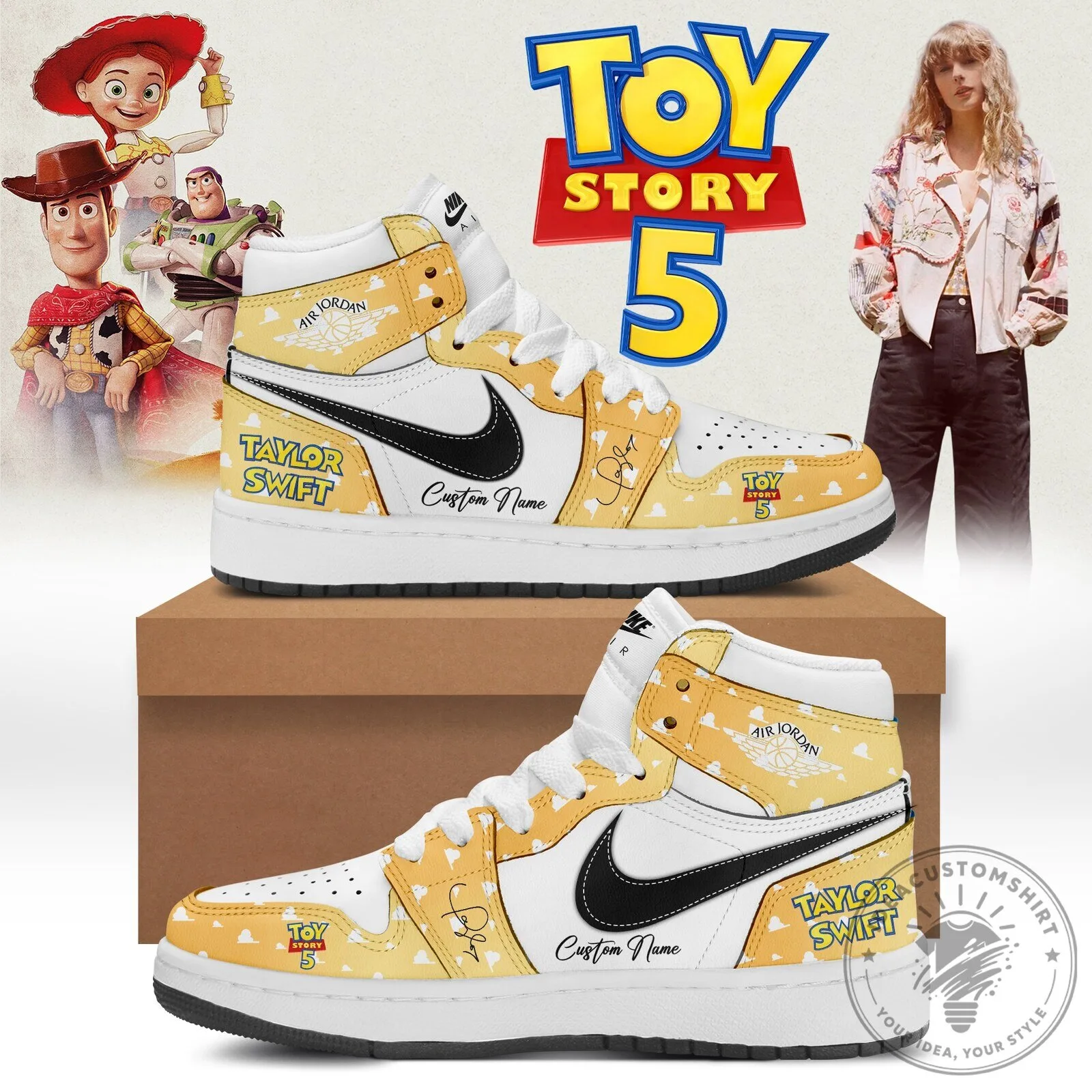 .Toy Story 5 x Taylor Swift Limited Signature AJ1 v3 1 .Toy Story 5 x Taylor Swift Limited Signature AJ1 v3
