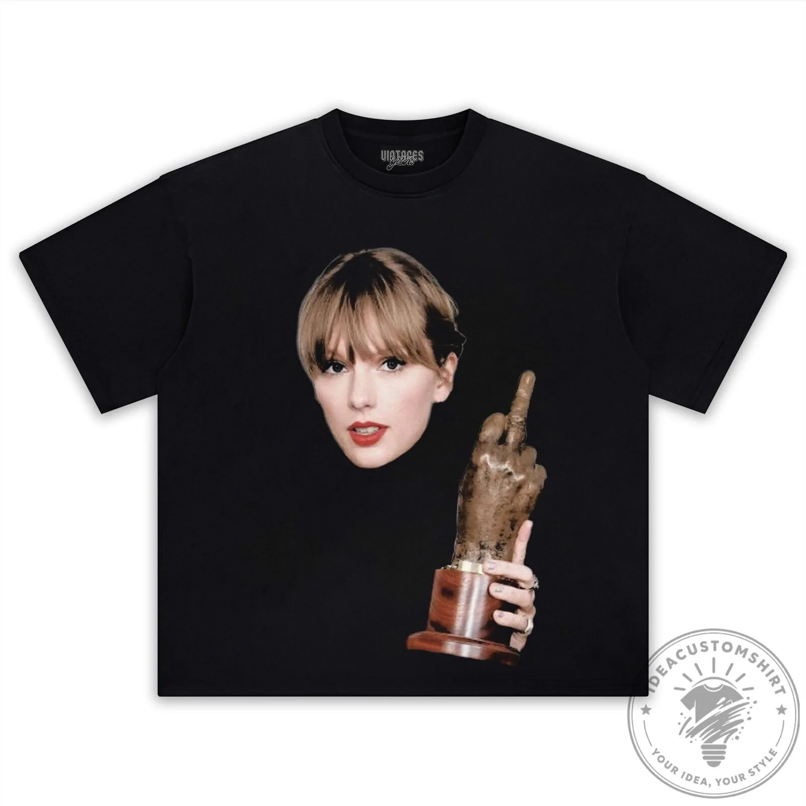 Taylor Swift Midnights Album Cover Black T-Shirt