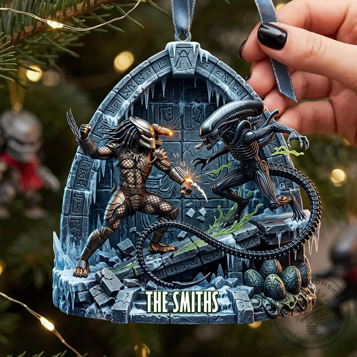 Alien Versus Predator Christmas Tree Holiday Ornament