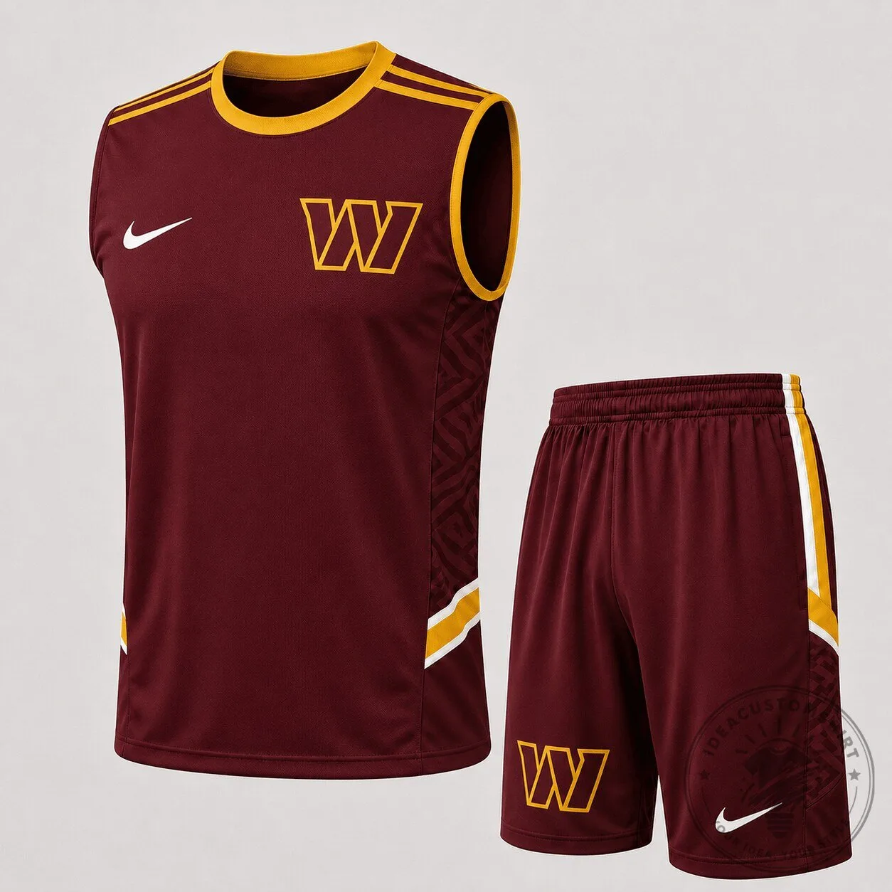 Washington Commanders Football Team Logo Tank Top and Shorts Set