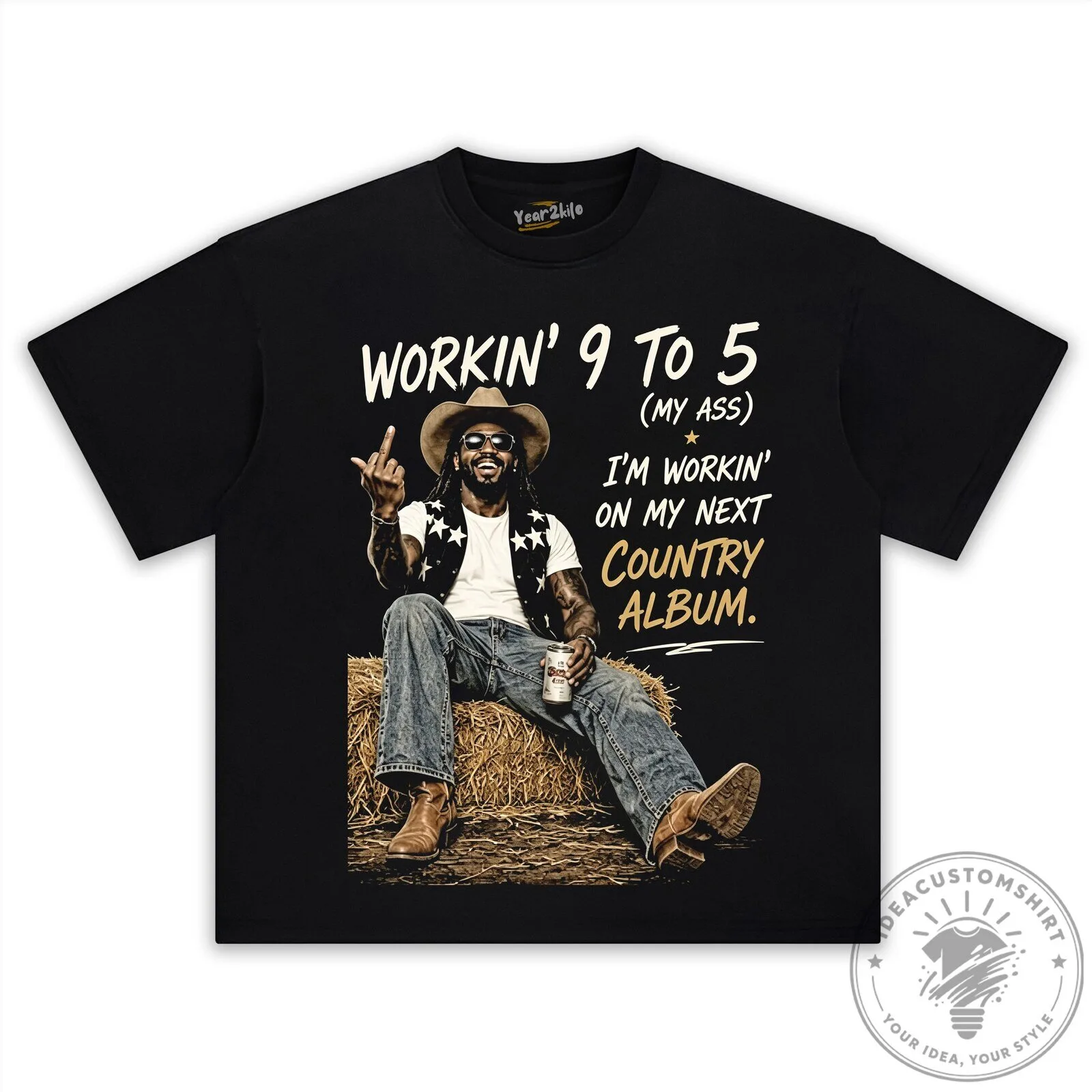 Shaboozey Country Music T-Shirt, Workin' 9 to 5 My Ass Next Country Album