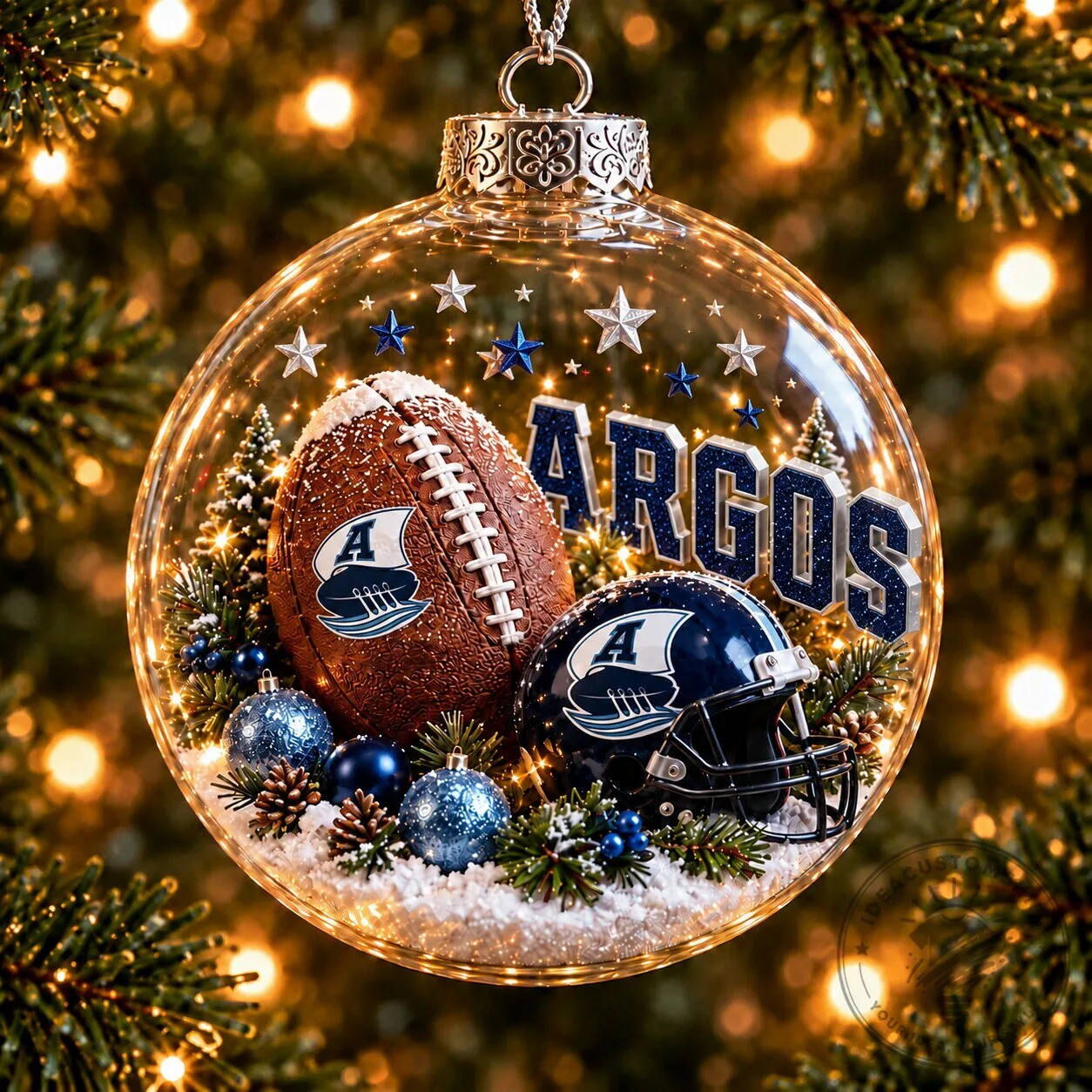 Toronto Argonauts Football Team Christmas Tree Ornament