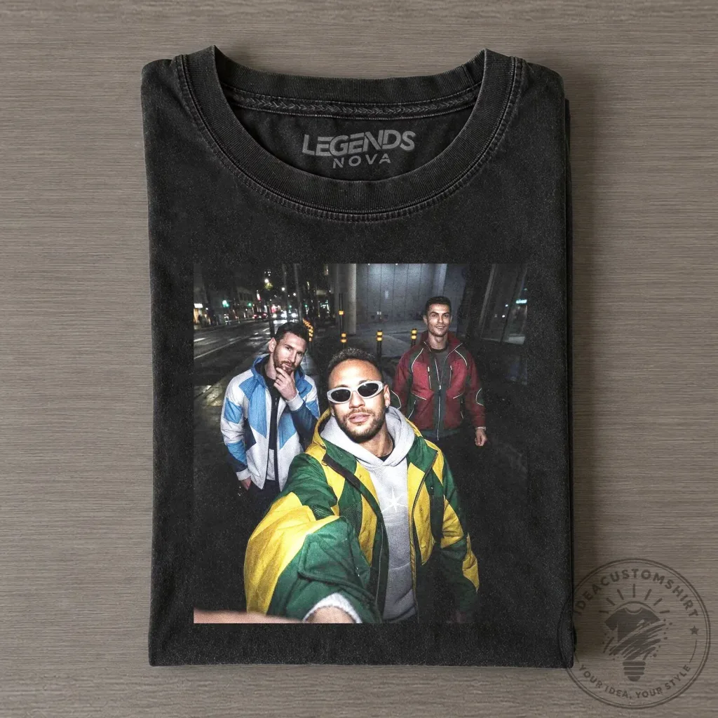 Cristiano Ronaldo, Lionel Messi, Neymar The Last Dance 2026 T-Shirt Cristiano Ronaldo, Lionel Messi, Neymar The Last Dance 2026 T-Shirt
