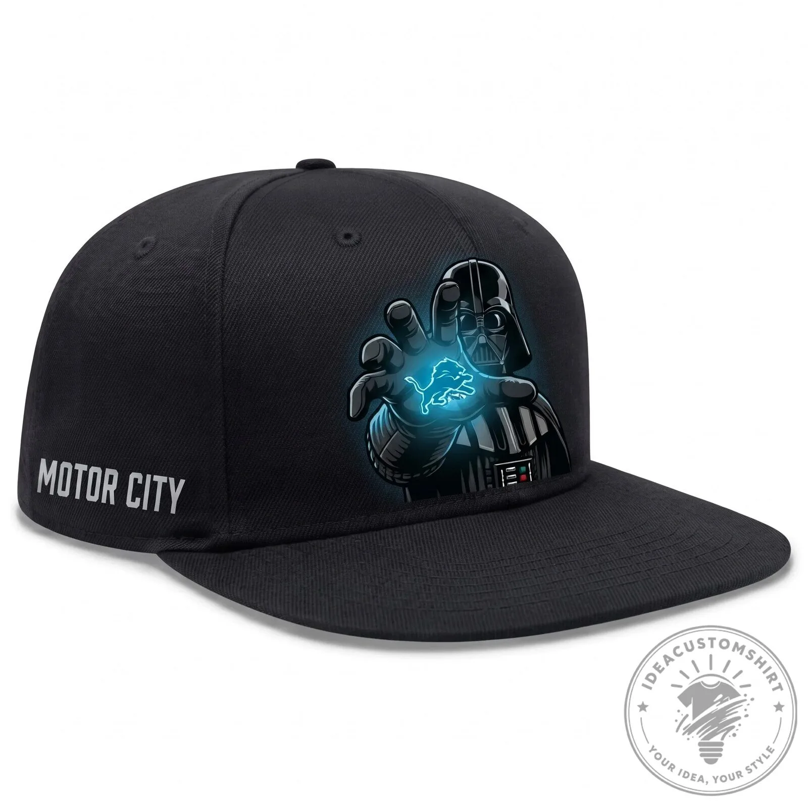 Detroit Lions Darth Vader Star Wars Motor City Snapback Cap Hat