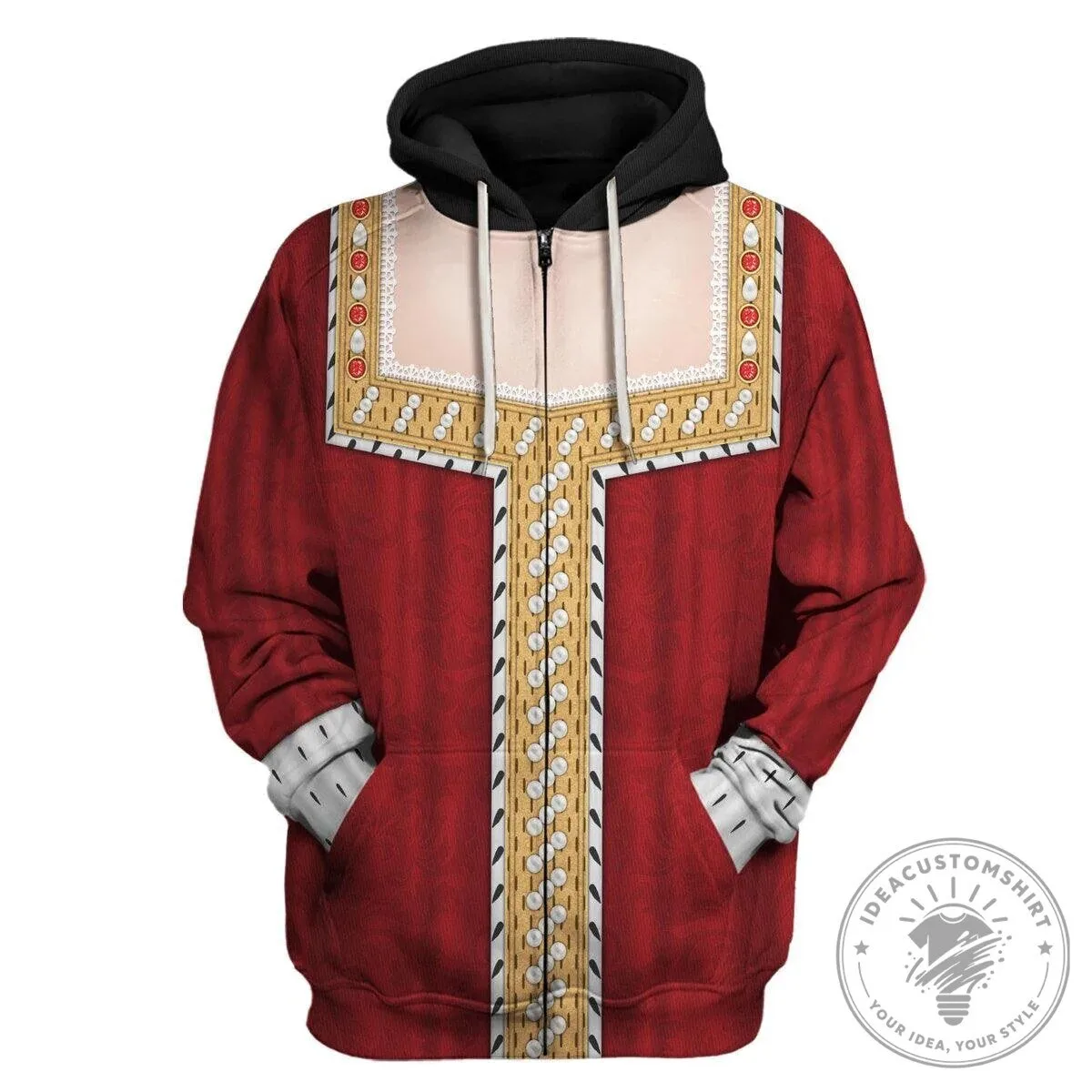 Elizabeth of York Costume Historical Royal Red Hoodie Sweatshirt 20 Elizabeth of York Costume Historical Royal Red Hoodie Sweatshirt
