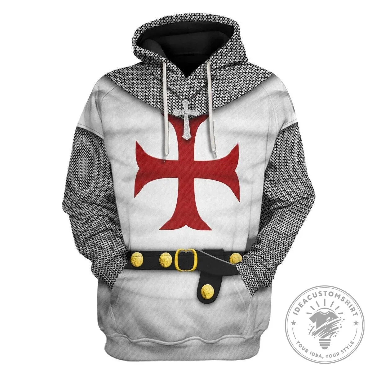 Knights Templar Crusader Medieval Armor Cross 3D Print Hoodie and Sweatpants Set 17 Knights Templar Crusader Medieval Armor Cross 3D Print Hoodie and Sweatpants Set