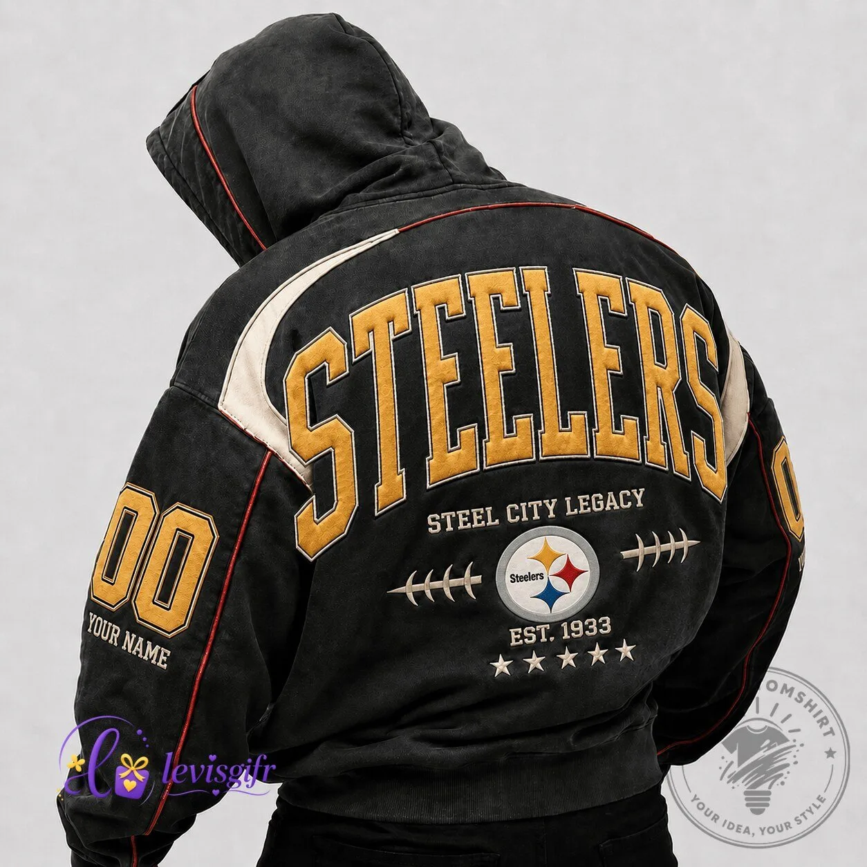 Pittsburgh Steelers Football Legacy Hoodie Steel City Est 1933 2 Pittsburgh Steelers Football Legacy Hoodie Steel City Est 1933