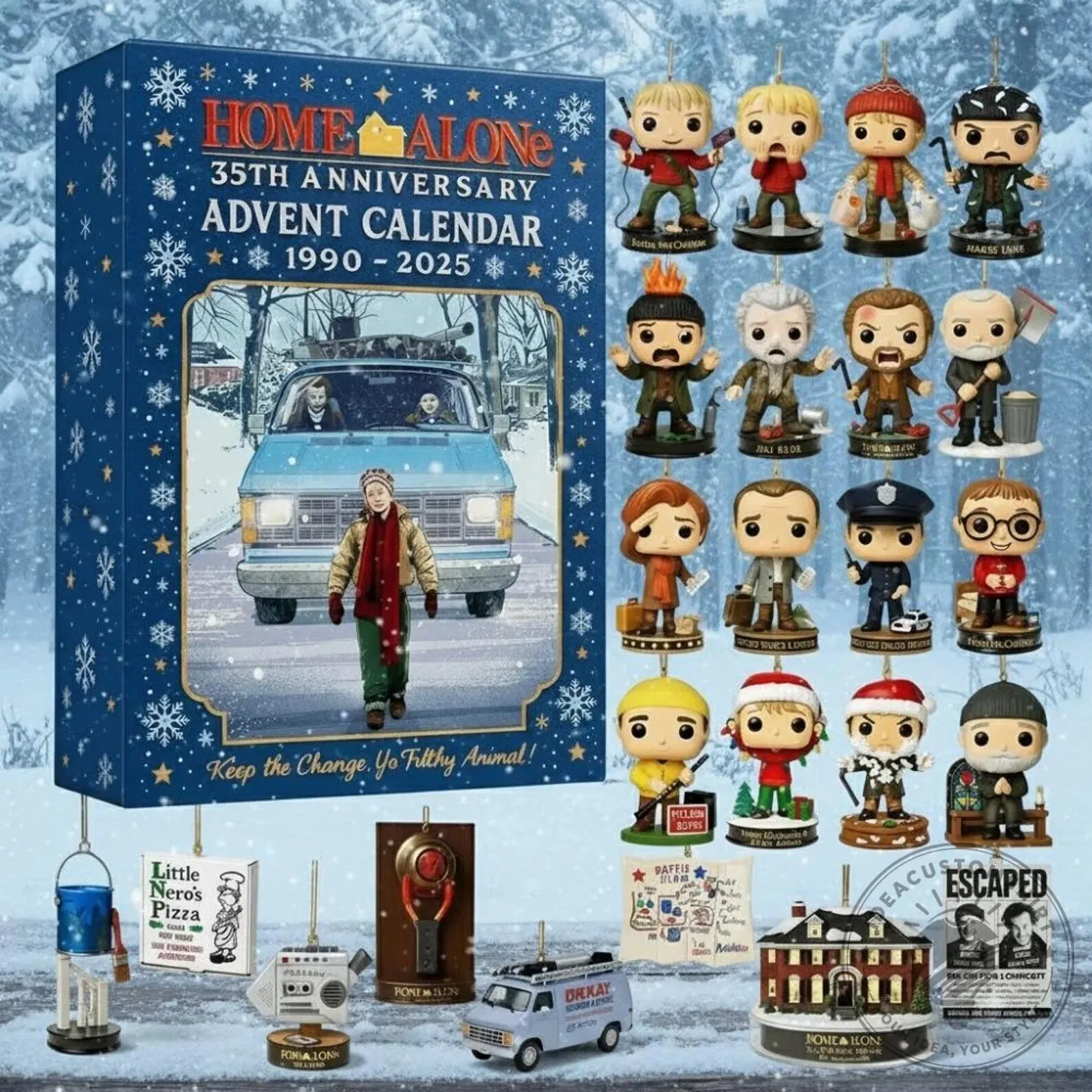 Home Alone 35th Anniversary Advent Calendar 2025 Christmas Holiday Countdown