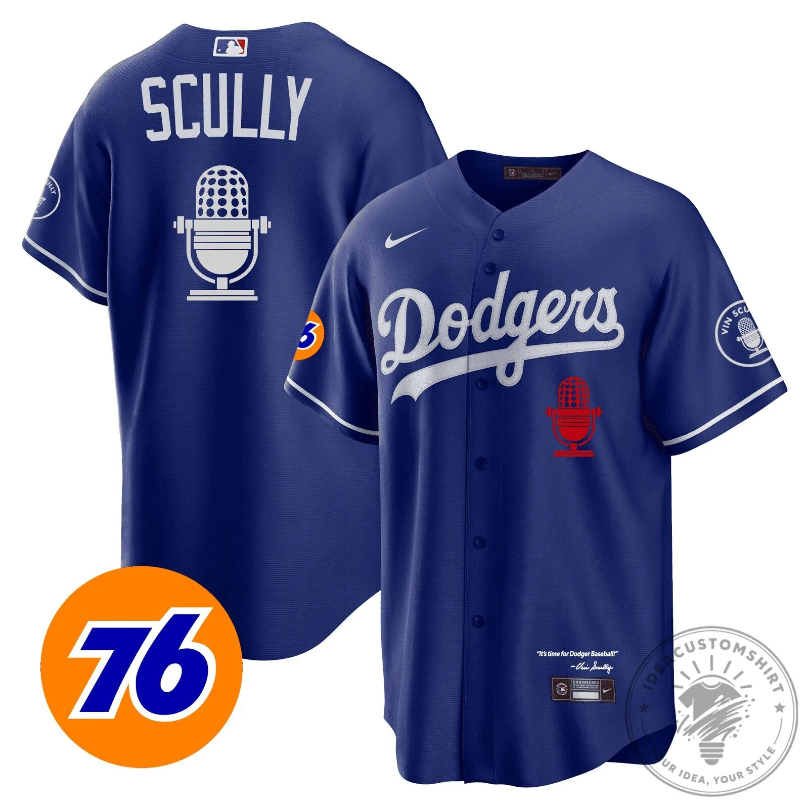 Los Angeles Dodgers Vin Scully Baseball Jersey White 13 Los Angeles Dodgers Vin Scully Baseball Jersey White