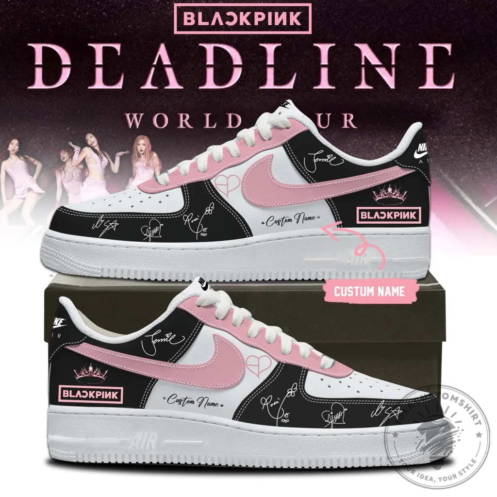 Blackpink Deadline World Tour Custom Name Sneakers Shoes Blackpink Deadline World Tour Custom Name Sneakers Shoes