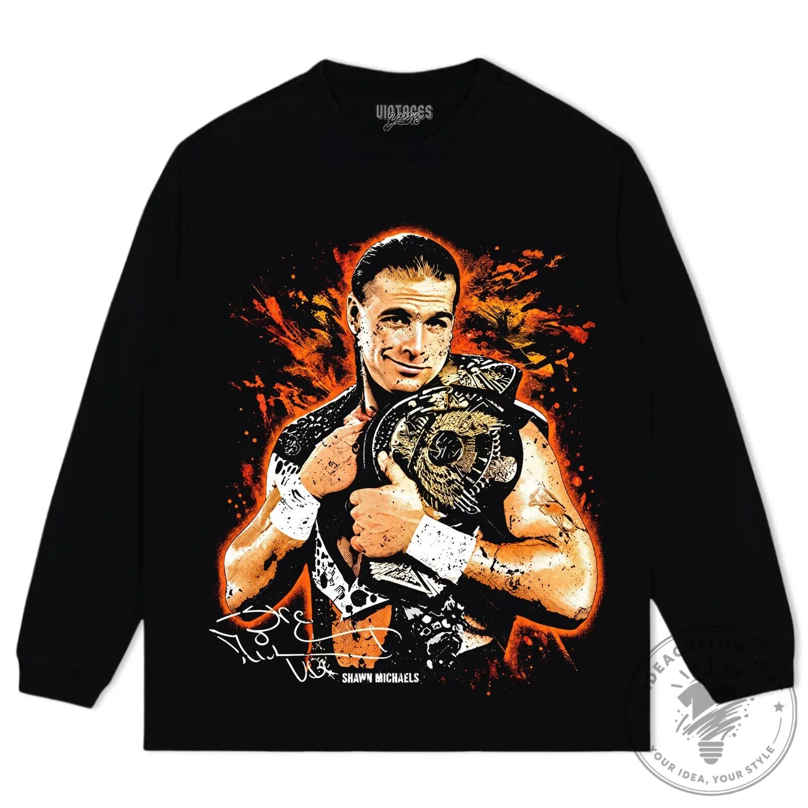Shawn Michaels United States Champion Gold Belt WWE Professional Wrestler T-Shirt 15 Shawn Michaels United States Champion Gold Belt WWE Professional Wrestler T-Shirt
