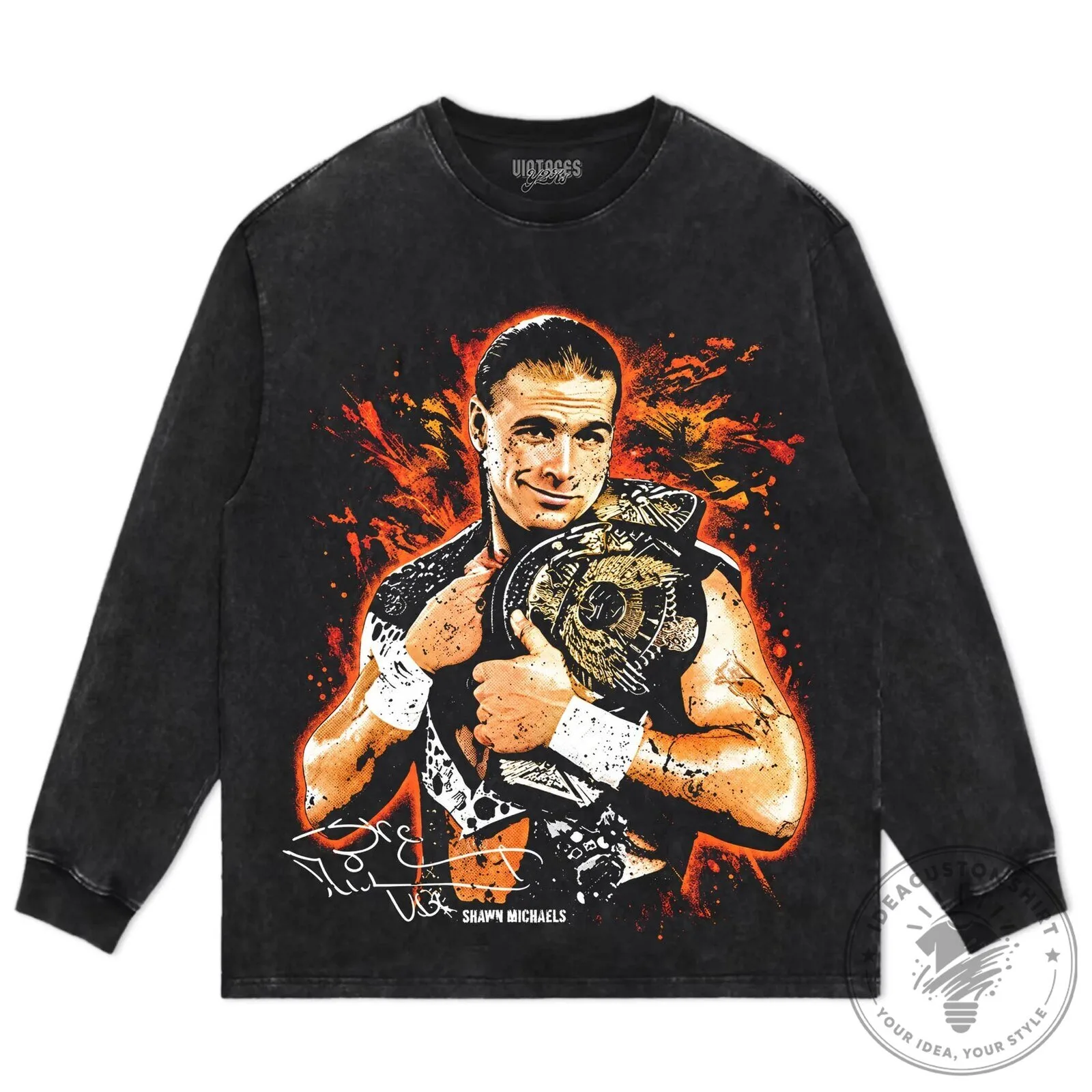 Shawn Michaels United States Champion Gold Belt WWE Professional Wrestler T-Shirt 16 Shawn Michaels United States Champion Gold Belt WWE Professional Wrestler T-Shirt