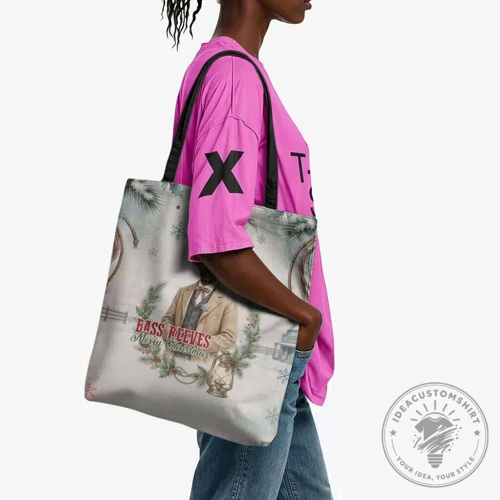 Bass Reeves Merry Christmas Old West Deputy Lawman Winter Holiday Tote Bag 9 Bass Reeves Merry Christmas Old West Deputy Lawman Winter Holiday Tote Bag