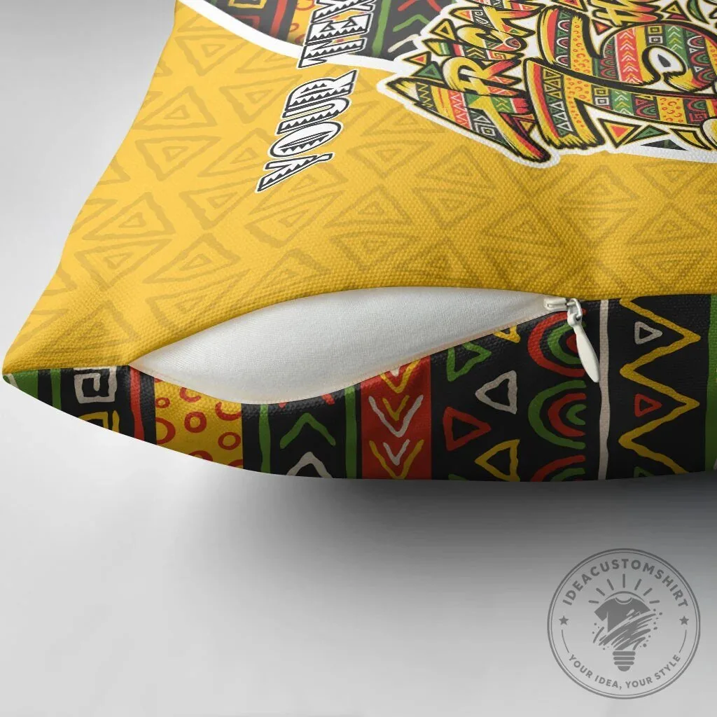 Personalized African 75th Birthday Pillow Cover with Tribal Geometric Heritage Pattern 11 Personalized African 75th Birthday Pillow Cover with Tribal Geometric Heritage Pattern